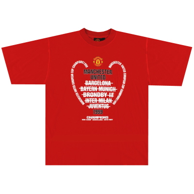 1999 Manchester United Champions League T-shirt XL