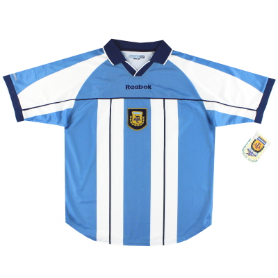 Reebok thuisshirt Argentinië 2000-01 *met kaartjes* L