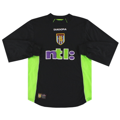 2000-01 Aston Villa Diadora 골키퍼 셔츠 XS