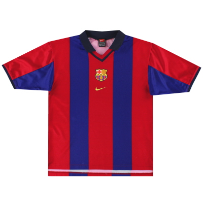 2000-01 Barcelona Nike Basic Home Shirt XL.Boys 