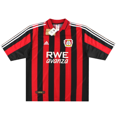 2000-01 Bayer Leverkusen adidas Maillot Domicile * avec étiquettes * XXL