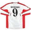 2000-01 Energie Cottbus Jako Match Issue Home Shirt Micevski #9 L/S XL