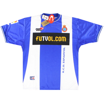 Camiseta local del Espanyol 2000-01 *con etiquetas* L