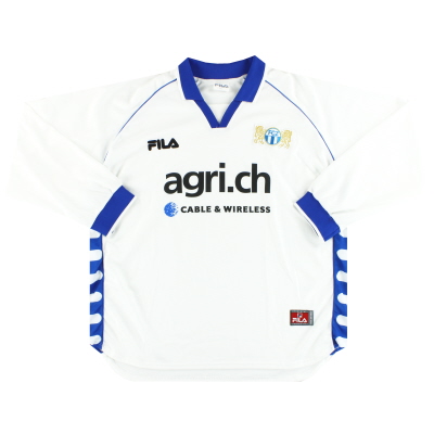 2000-01 FC Zurigo Fila Maglia Home L/S XXL