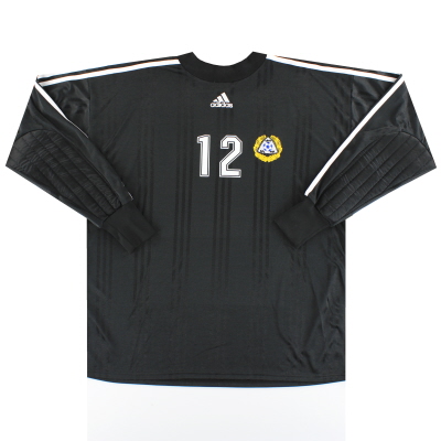 2000-01 Finland adidas Match Issue Goalkeeper Shirt #12 XL