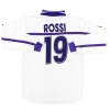 2000-01 Fiorentina Signed Match Issue Away Shirt Rossi #19 L/S XL