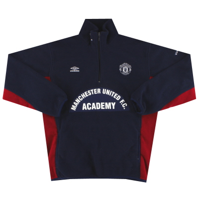 2000-01 Manchester United Umbro Player Issue Academy Fleece L 