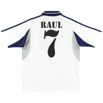 2000-01 Real Madrid adidas Home Shirt Raul #7 Y