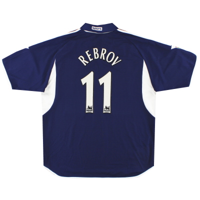 2000-01 Tottenham adidas Away Shirt Rebrov #11 *Mint* XL