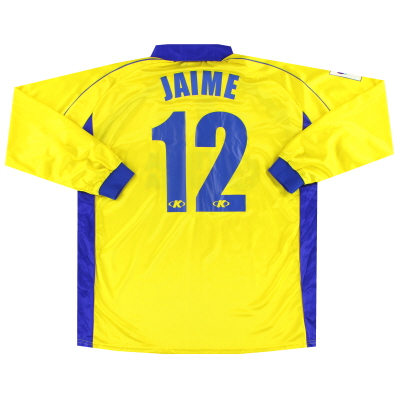 2000-01 Villarreal Kelme Home Shirt Jaime #12 L/S *Mint* XXL