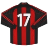 2000-02 AC Milan adidas Player Issue Home Shirt #17 L/S M