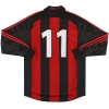 2000-02 Maglia AC Milan adidas Player Issue Home #11 M/L