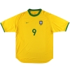 2000-02 Brazil Nike Home Shirt Ronaldo #9 XL