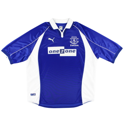 2000-02 Seragam Kandang Everton Puma L.