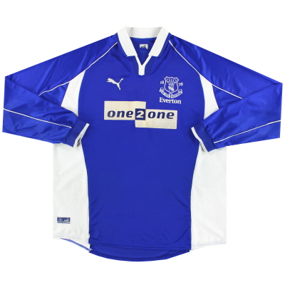 Camiseta de local del Everton Puma 2000-02 L/S M