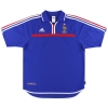 2000-02 France adidas Home Shirt Zidane #10 S