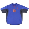 2000-02 Holland Nike Maillot extérieur Bergkamp #10 *Menthe* XL
