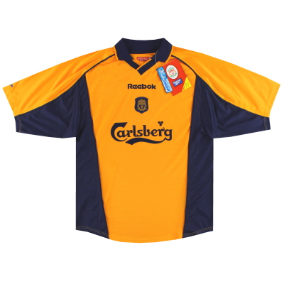 Camiseta de visitante del Liverpool Reebok 2000-02 * BNIB * M