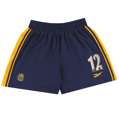 2000-02 Liverpool Reebok Away Shorts #12 L