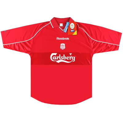 Maillot domicile Liverpool Reebok 2000-02 * avec étiquettes * L