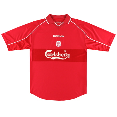 2000-02 Baju Kandang Reebok Liverpool * Mint * L