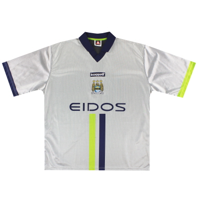 2000-02 Manchester City Le Coq Sportif Away Shirt L
