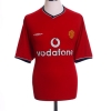 2000-02 Manchester United Home Shirt Keane #16 XL