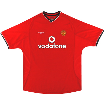 2000-02 Manchester United Umbro Home Shirt L 