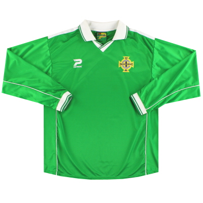 2000-02 Irlande du Nord Patrick Home Shirt L/S XL