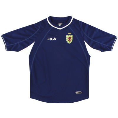 2000-02 Scotland Fila Home Shirt L.Boys