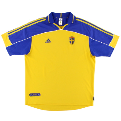 2000-02 Swedia Adidas Home Shirt *Seperti Baru* L