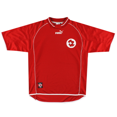 Camiseta de local de Puma de Suiza 2000-02 S
