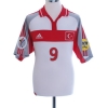 2000-02 Turkey adidas Away Shirt Hakan Sukur #9 M