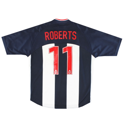 2000-02 West Brom Patrick Home Camiseta Roberts #11 M