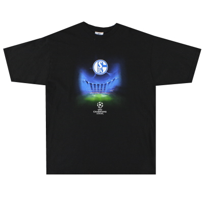 2000er Schalke Grafik Champions League T-Shirt L