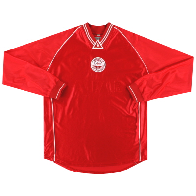 2001-02 Camiseta Aberdeen Le Coq Sportif Home L/SM