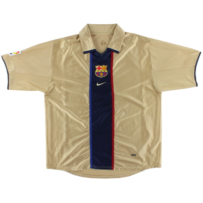 2001-02 Barcelona Nike Away Shirt M.Boys