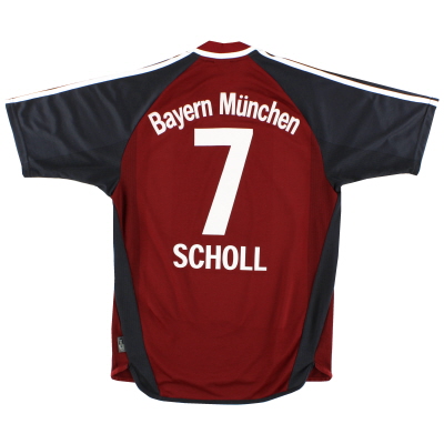 2001-02 Maglia Bayern Monaco Home Scholl # 7 S