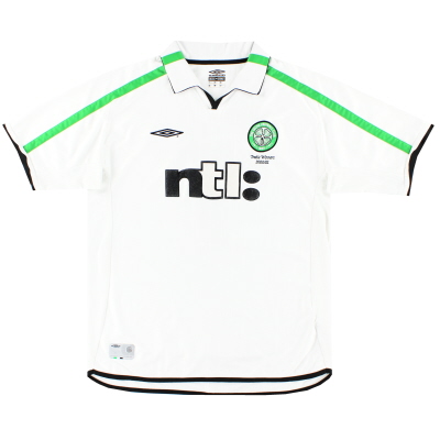 Seragam Tandang 'Treble Winners' Celtic Umbro 2001-02 #7 XL