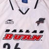 2001-02 FC Dallas Burn Match Issue Away Shirt O'Brien #26 L