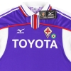 2001-02 피오렌티나 미즈노 홈 셔츠 L/S *태그 포함* XL