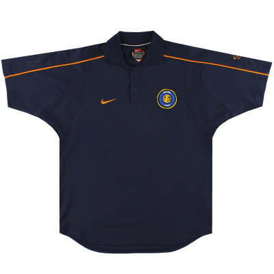 2001-02 Inter Milan Nike Polo Maglia M