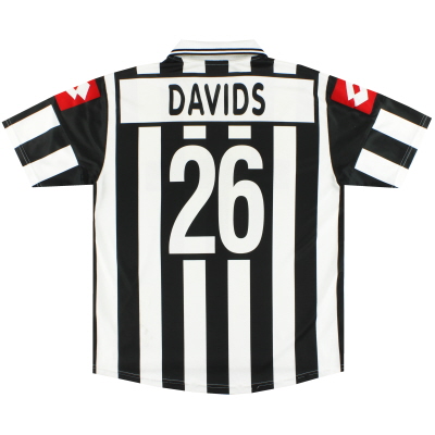 2001-02 Juventus Lotto Home Shirt Davids #26 XL 