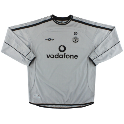 2001-02 Manchester United Umbro XNUMX Jahre Torwart Shirt L.Boys