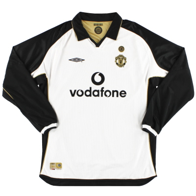 2001-02 Manchester United Umbro Centenary Reversible Away Shirt L / S XL