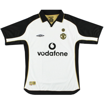 2001-02 Manchester United Umbro Centenary Reversible Away Shirt M