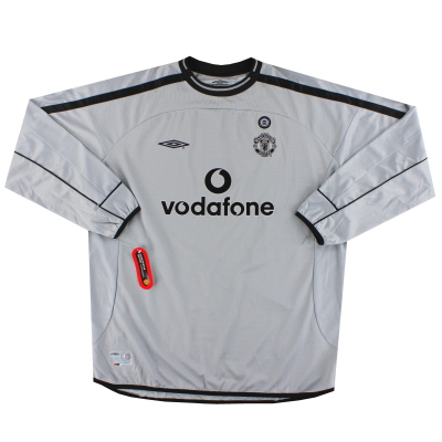 2001-02 Camiseta de portero del centenario Umbro del Manchester United L/S *con etiquetas* XXL