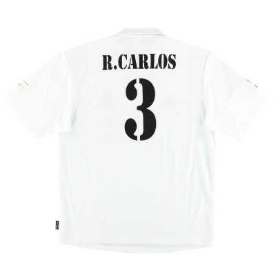 2001-02 Real Madrid adidas Centenary Home Shirt R.Carlos #3 *w/tags* L 