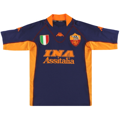 2001-02 Roma Kappa Third Shirt S 
