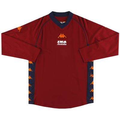 2001-02 Roma Kappa Training Shirt L/S *As New* L 